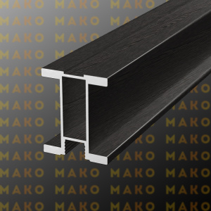 Профиль вертикальный симметричный MS170 Венге табако (A51)